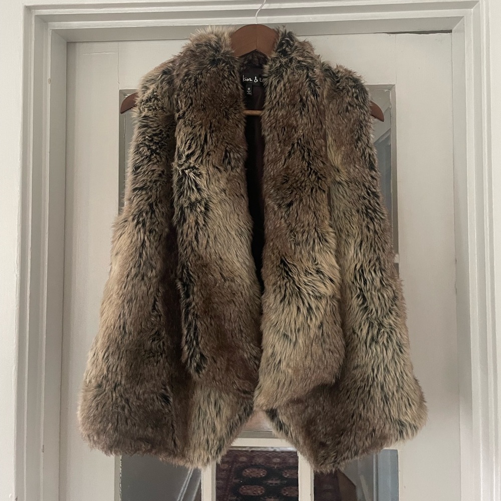 Fur Vest with Collar